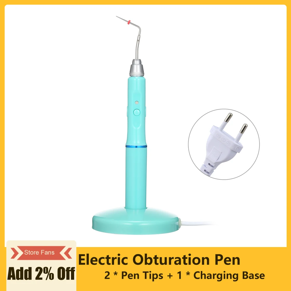 Electric Dental Obturation System Pen & Tips Endodontic Endo Cordless Gutta Percha Points Heater Plugger with 2 Tips
Electric Dental Obturation System Pen & Tips Endodontic Endo Cordless Gutta Percha Points Heater Plugger with 2 Tips