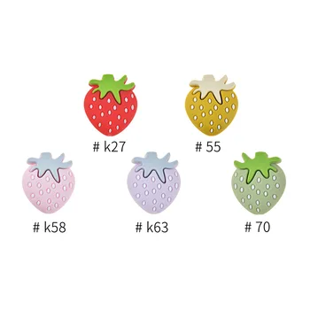 50PCS Silicone Strawberry teether Beads BPA Free Pacifier For Infant Nursing DIY Baby Chewable Teething Making Jewelry Gift
50PCS Silicone Strawberry teether Beads BPA Free Pacifier For Infant Nursing DIY Baby Chewable Teething Making Jewelry Gift