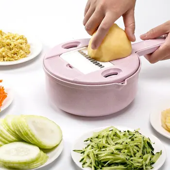 10 in 1 Multifunction Slicer Vegetable Grater Potato Cutter Peeler Carrot Onion Grater Peeler with Strainer Kitchen Accessories
10 in 1 Multifunction Slicer Vegetable Grater Potato Cutter Peeler Carrot Onion Grater Peeler with Strainer Kitchen Accessories