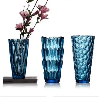 BLUE GLASS VASE TRANSPARENT VASES FOR FLOWERS CREATIVE RELIEF MODELING HYDROPONIC FLORAL ARTIFICIAL FLOWER ORNAMENTS DESK DECOR
BLUE GLASS VASE TRANSPARENT VASES FOR FLOWERS CREATIVE RELIEF MODELING HYDROPONIC FLORAL ARTIFICIAL FLOWER ORNAMENTS DESK DECOR