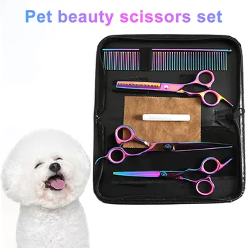 Thinning Small Animals Dog Cat Straight Curved Shear Pet Grooming Scissors Set Stainless Steel Sharp Edge Professional Home
Thinning Small Animals Dog Cat Straight Curved Shear Pet Grooming Scissors Set Stainless Steel Sharp Edge Professional Home