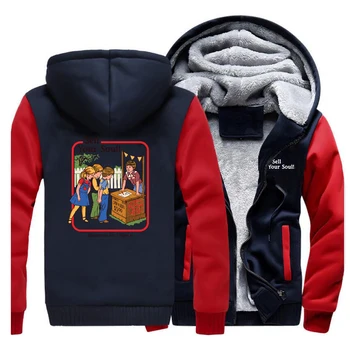 Sell Your Soul Cartoon Men Funny Winter 2019 Sweatshirt Raglan Coat Hot Sale New Zipper Retro Printed Streetwear Warm Clothing
Sell Your Soul Cartoon Men Funny Winter 2019 Sweatshirt Raglan Coat Hot Sale New Zipper Retro Printed Streetwear Warm Clothing