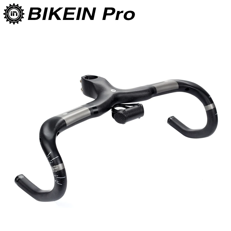 BIKEIN Ultralight 3k Carbon Integrated Road Bike Handlebar Stem With Speedometer Bracket Cycling Bicycle Parts Matte Black 365g
BIKEIN Ultralight 3k Carbon Integrated Road Bike Handlebar Stem With Speedometer Bracket Cycling Bicycle Parts Matte Black 365g