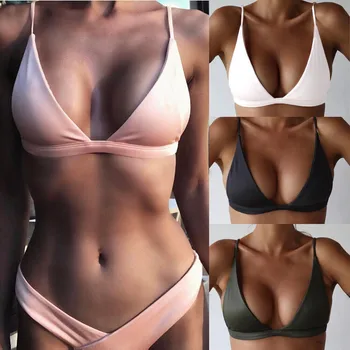Sexy New Solid Bra Women Bandage Bikini Tops Push-up Padded Swimsuit Hot Sale Swimwear Beachwear 
Sexy New Solid Bra Women Bandage Bikini Tops Push-up Padded Swimsuit Hot Sale Swimwear Beachwear