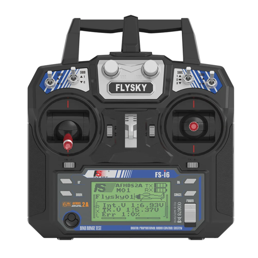 FlySky FS-i6 Remote Controller Transmitter iA6B Receiver 2.4G 6CH for Drone Fixed-Wing Glider Helicopter Mode 2 RC Toys Parts
FlySky FS-i6 Remote Controller Transmitter iA6B Receiver 2.4G 6CH for Drone Fixed-Wing Glider Helicopter Mode 2 RC Toys Parts