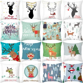 Nordic Christmas Pillow Covers Cartoon Elk Printed Sofa Cushion Cover Simple Pillow Case Cross Border Hot Selling
Nordic Christmas Pillow Covers Cartoon Elk Printed Sofa Cushion Cover Simple Pillow Case Cross Border Hot Selling