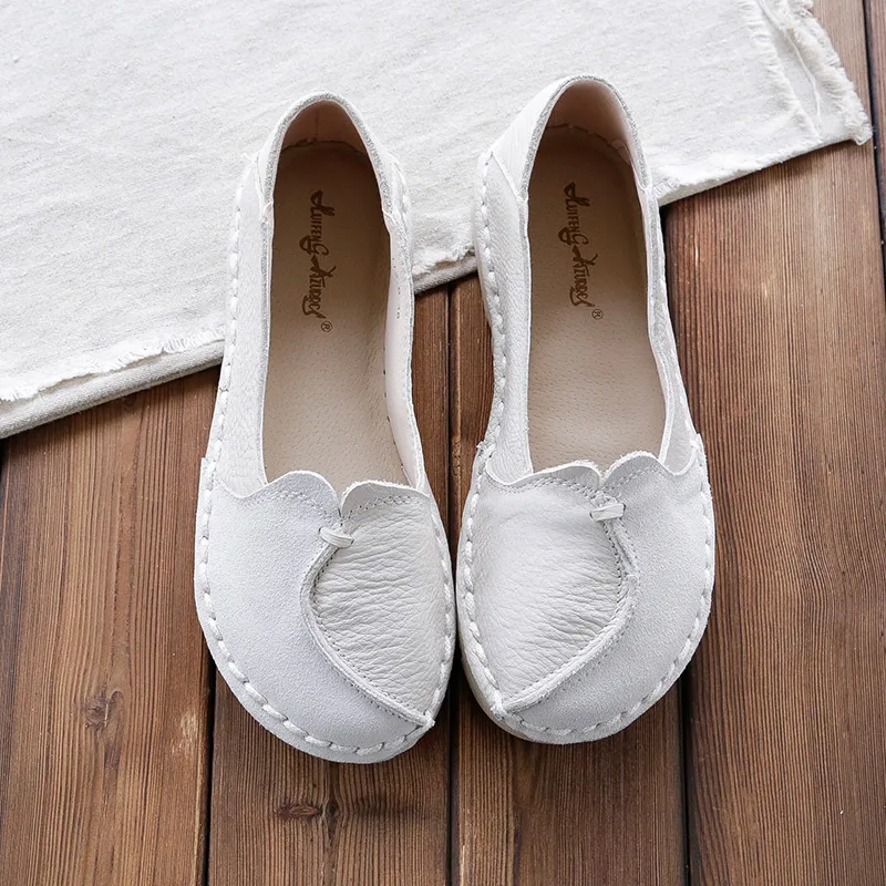 SWONCO genuine leather slip on loafers shoes for women 2020 spring summer high quality lazy casaul shoes flats 
SWONCO genuine leather slip on loafers shoes for women 2020 spring summer high quality lazy casaul shoes flats