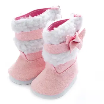 

Snow Boots Female Short Plush Tpr Winter Soft Bottom Shoes So Comfortable To Wear It Against The Cold Pink