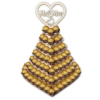 7 Tiers Heart Shape Personalised Mr & Mrs Ferrero Rocher Pyramid Wedding Chocolate Dessert Candy Display Stand 
7 Tiers Heart Shape Personalised Mr & Mrs Ferrero Rocher Pyramid Wedding Chocolate Dessert Candy Display Stand