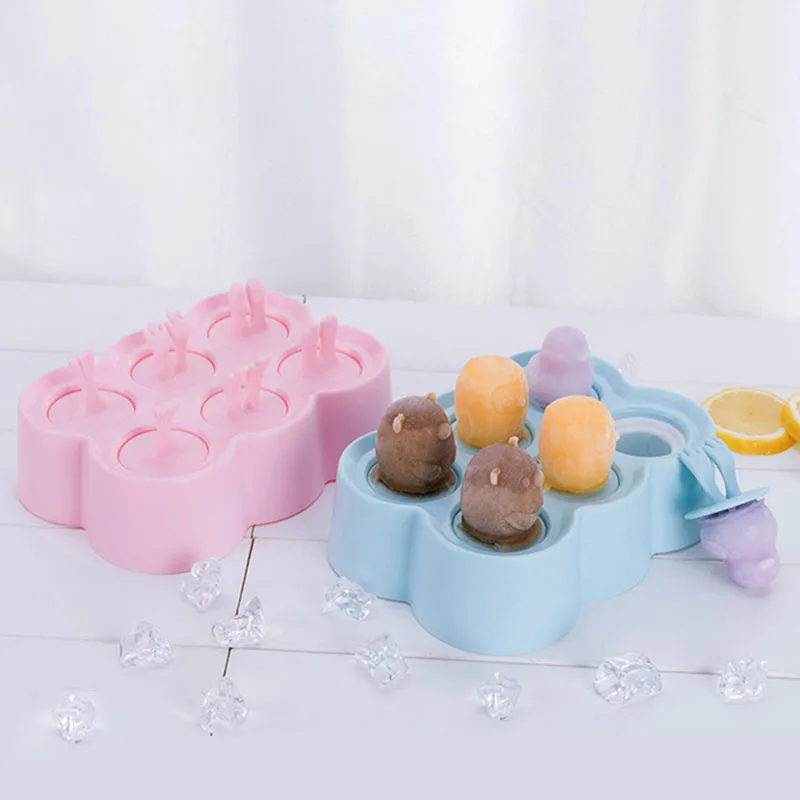 

Silicone Mini Ice Pops Mold Ice Cream Ball Lolly Maker Popsicle Molds Baby DIY Food supplement tool Fruit Shake Ice Cream Mold