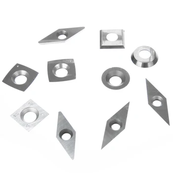10pcs Carbide Inserts Set Silver Diamond Cemented Wood Turning Tool Accessories
10pcs Carbide Inserts Set Silver Diamond Cemented Wood Turning Tool Accessories