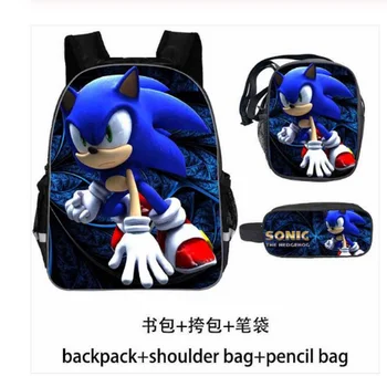 Cartoon Pattern Child Sonic Backpack Kindergarten Bookbag Kids Schoolbag Children Start School Gift(3pcs Set/Rucksack+Pen Bag)
Cartoon Pattern Child Sonic Backpack Kindergarten Bookbag Kids Schoolbag Children Start School Gift(3pcs Set/Rucksack+Pen Bag)