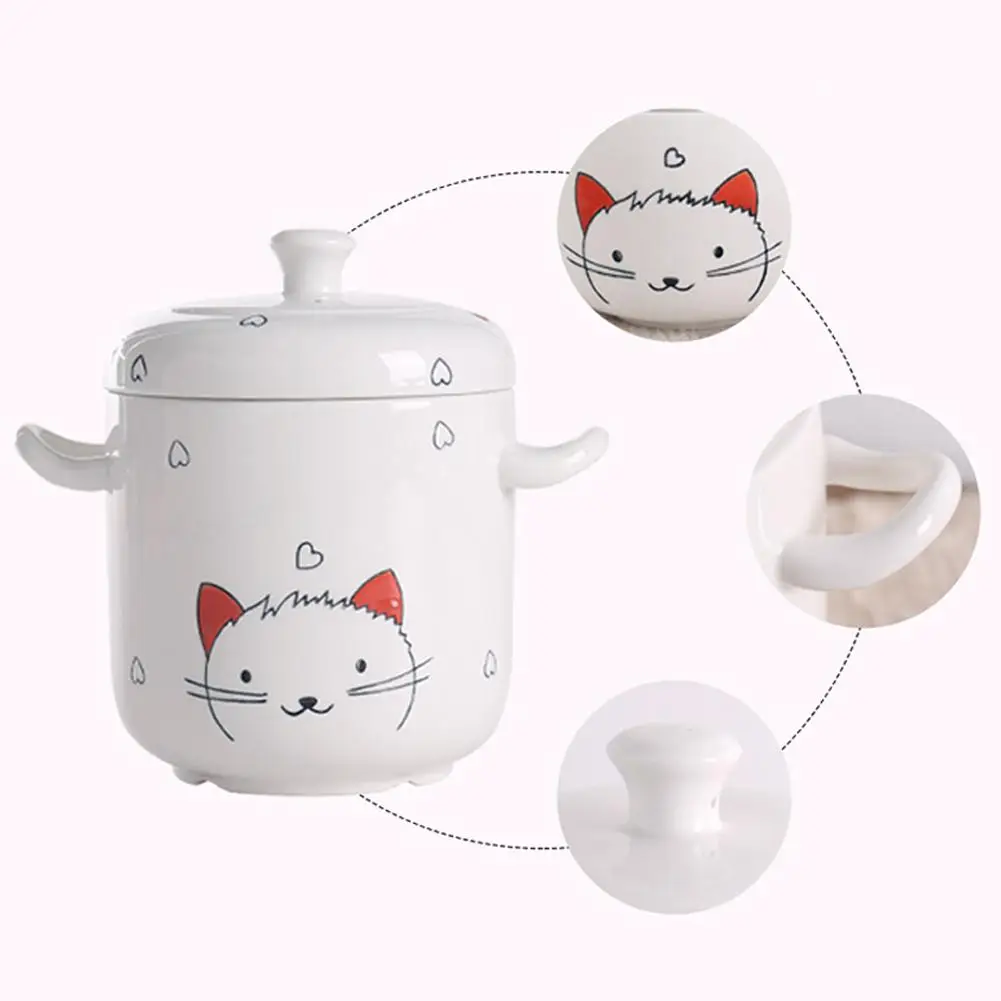 Studyset Cute Ceramics Stew with Two Ears Microwave Oven Pressure Cooker Available for Kitchen Cooking
Studyset Cute Ceramics Stew with Two Ears Microwave Oven Pressure Cooker Available for Kitchen Cooking