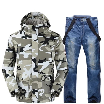 New Winter Outdoor Sport Men Ski Suit Snow Skiing Set Camouflage Thermal Waterproof Windproof Male Snowboard Jackets and Pants 
New Winter Outdoor Sport Men Ski Suit Snow Skiing Set Camouflage Thermal Waterproof Windproof Male Snowboard Jackets and Pants