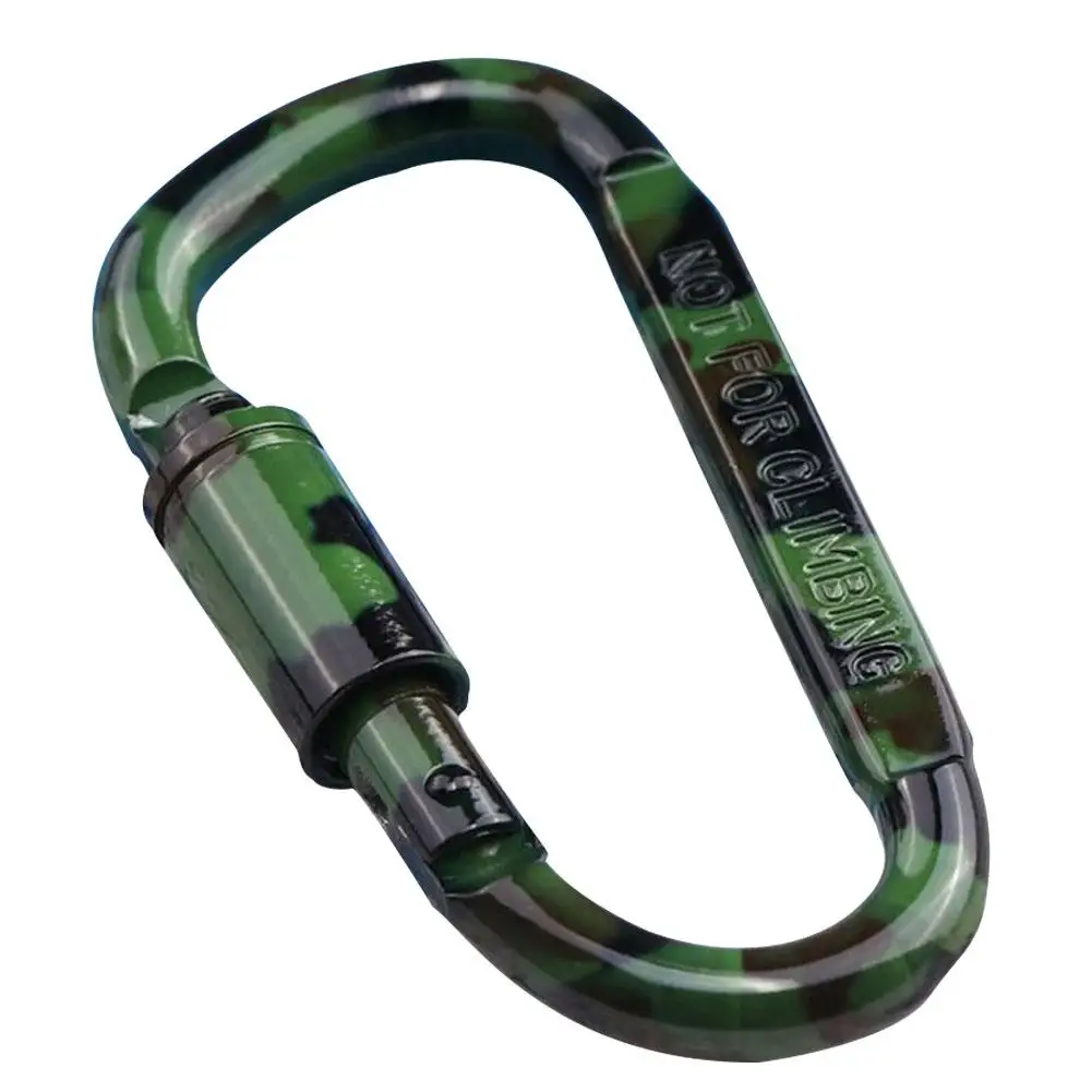 Outdoor Carabiner Camouflage D Shape Aluminum Alloy Mutlifucntional Keychain Large Carabiner Mountain Climbing Accessories
Outdoor Carabiner Camouflage D Shape Aluminum Alloy Mutlifucntional Keychain Large Carabiner Mountain Climbing Accessories