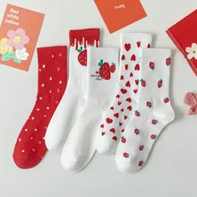 2021 New Socks Female Cotton Tube Four Seasons Suitable High Help Love Strawberry College Wind Korean Version Lovely Sock swomen
2021 New Socks Female Cotton Tube Four Seasons Suitable High Help Love Strawberry College Wind Korean Version Lovely Sock swomen