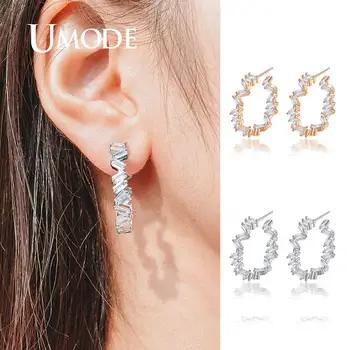 UMODE Irregular Circle Round Hoop Earrings for Women Femme Hoops Clear Cubic Zirconia Earring Fashion Jewelry Accessories UE0638
UMODE Irregular Circle Round Hoop Earrings for Women Femme Hoops Clear Cubic Zirconia Earring Fashion Jewelry Accessories UE0638
