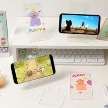 Cute Transparent Acrylic Mobile Phone Stand Student Lazy Desktop Stand Creative Portable Tablet Holder Photo Support Frame 
Cute Transparent Acrylic Mobile Phone Stand Student Lazy Desktop Stand Creative Portable Tablet Holder Photo Support Frame