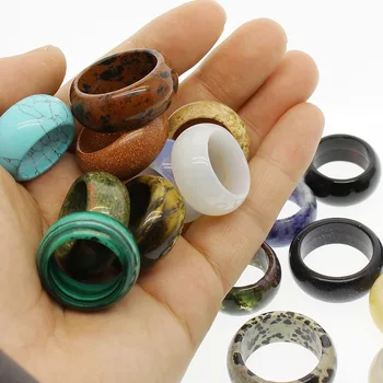 1pc Natural Semi-precious Stone Crystal Agates 12mm Ring Women Jewelry Attractive Texture Gem stone Individuality Unisex Rings
1pc Natural Semi-precious Stone Crystal Agates 12mm Ring Women Jewelry Attractive Texture Gem stone Individuality Unisex Rings
