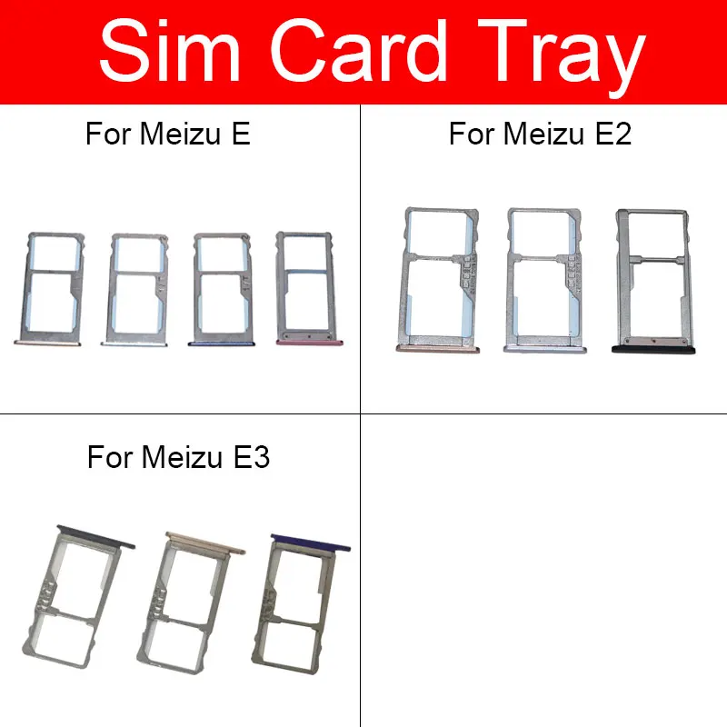 SIM Card Tray Holder For Meizu Meilan Bluecharm E E2 E3 M851Q Micro Sim Slot Adapter Cell Phone Replacement Repair Parts | Мобильные