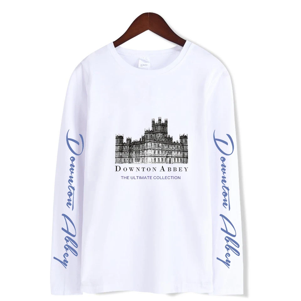 Мужская футболка с длинным рукавом Downton Abbey Весенняя свободная круглым вырезом