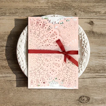10 Pack Laser Cut Lace pink Invitations Cards for Wedding Personalized Anniversary Invites Card with Envelopes Party Favors
10 Pack Laser Cut Lace pink Invitations Cards for Wedding Personalized Anniversary Invites Card with Envelopes Party Favors