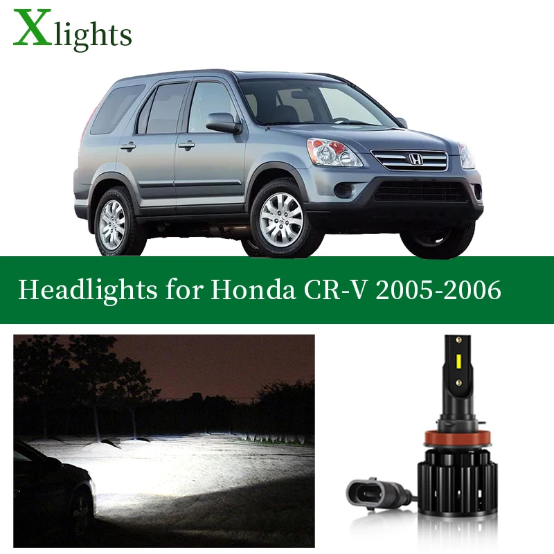 Xlights Light Bulbs For Honda CR-V CRV 2005 2006 LED Car Headlight Low High Beam Canbus Headlamp Auto Lamp Lightings Accessories
Xlights Light Bulbs For Honda CR-V CRV 2005 2006 LED Car Headlight Low High Beam Canbus Headlamp Auto Lamp Lightings Accessories