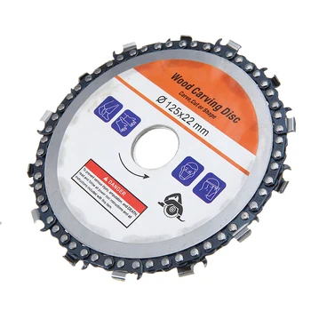 1pc 4.5"/5" Angle Grinder Disc Wood Carving Disc 14 Tooth Chain Saw Blade for Woodworking Cutting Carving Tool
1pc 4.5"/5" Angle Grinder Disc Wood Carving Disc 14 Tooth Chain Saw Blade for Woodworking Cutting Carving Tool