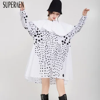 SuperAen 2019 Autumn and Winter Asymmetrical Dress Women New Europe Wild Casual Ladies Dress Irregular Dot Women Clothing
SuperAen 2019 Autumn and Winter Asymmetrical Dress Women New Europe Wild Casual Ladies Dress Irregular Dot Women Clothing
