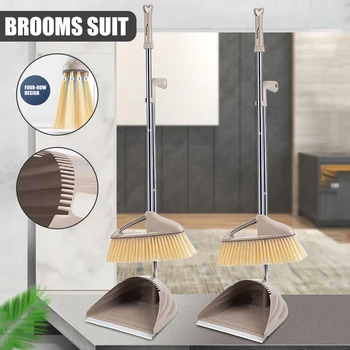 New Broom and Dustpan Set Standing Upright Dust Pan Long Handle Lobby Broom Best Price 
New Broom and Dustpan Set Standing Upright Dust Pan Long Handle Lobby Broom Best Price