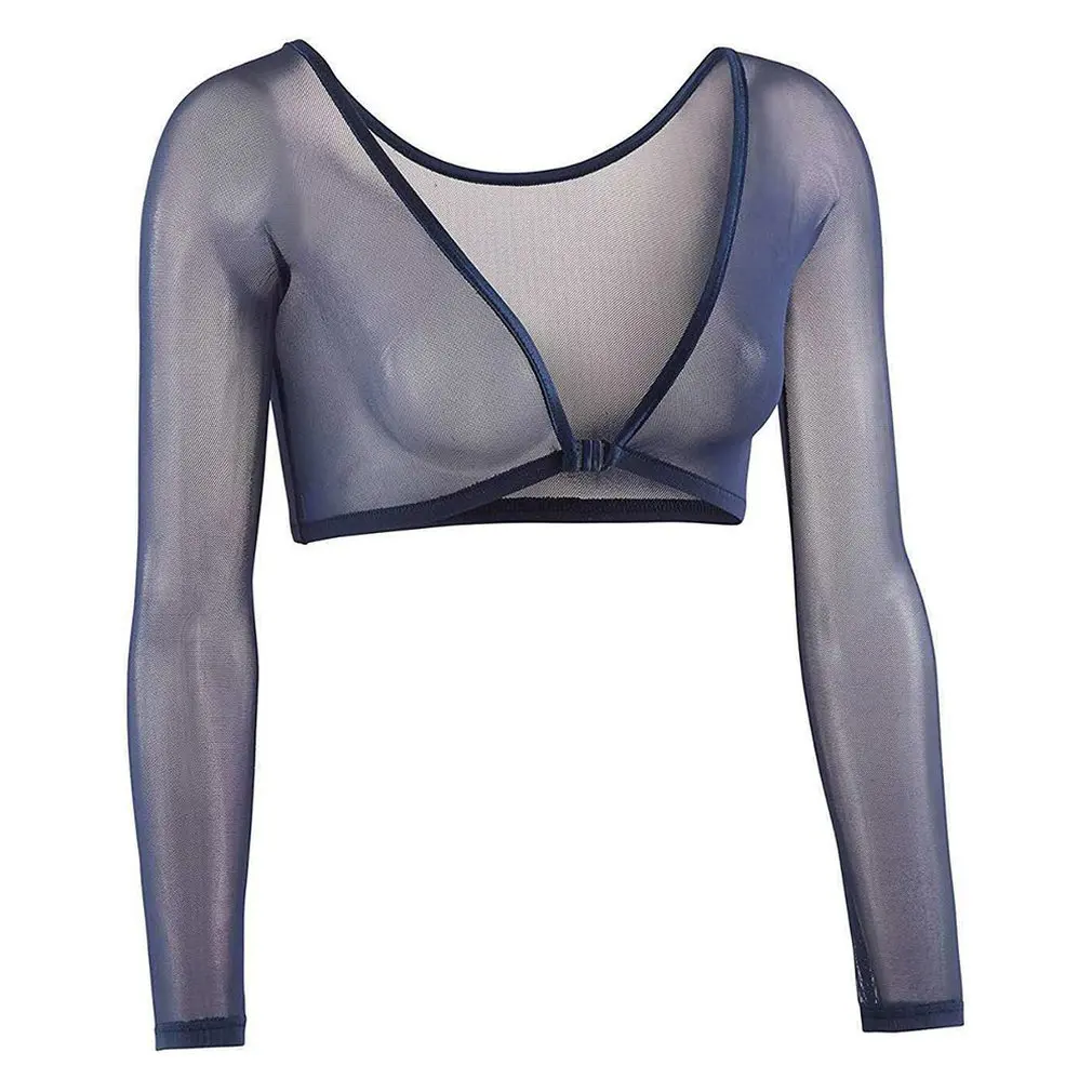 Invisible Seamless Arm Shaper T-Shirt Compression Mesh Chest Slim Upper Top Black White Fresh Blue Color
Invisible Seamless Arm Shaper T-Shirt Compression Mesh Chest Slim Upper Top Black White Fresh Blue Color