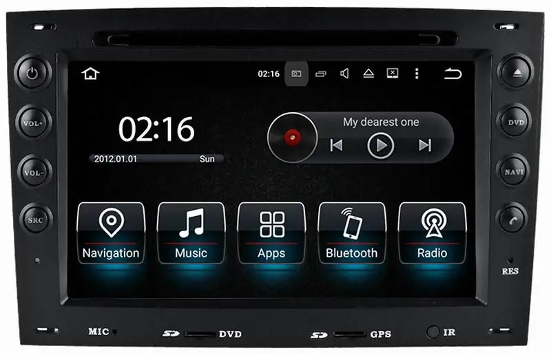 Автомагнитола для Renault Megane II мультимедийный плеер на Android 7 1 с дюймовым дисплеем GPS