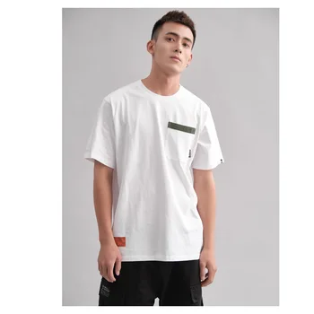 2020 summer new T-shirt Japanese street style pocket pure cotton letter printed t-shirt men's round neck Casual Short Sleeve
2020 summer new T-shirt Japanese street style pocket pure cotton letter printed t-shirt men's round neck Casual Short Sleeve