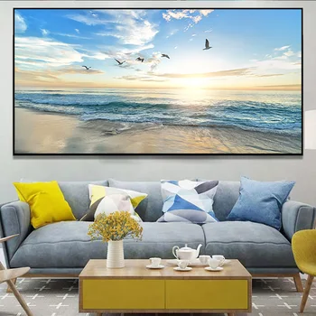 Ocean Beach Sea Gull And Sunrise Poster And Print Wall Art Canvas Painting Landscape Picture For Modern Living Room Decoration 
Ocean Beach Sea Gull And Sunrise Poster And Print Wall Art Canvas Painting Landscape Picture For Modern Living Room Decoration