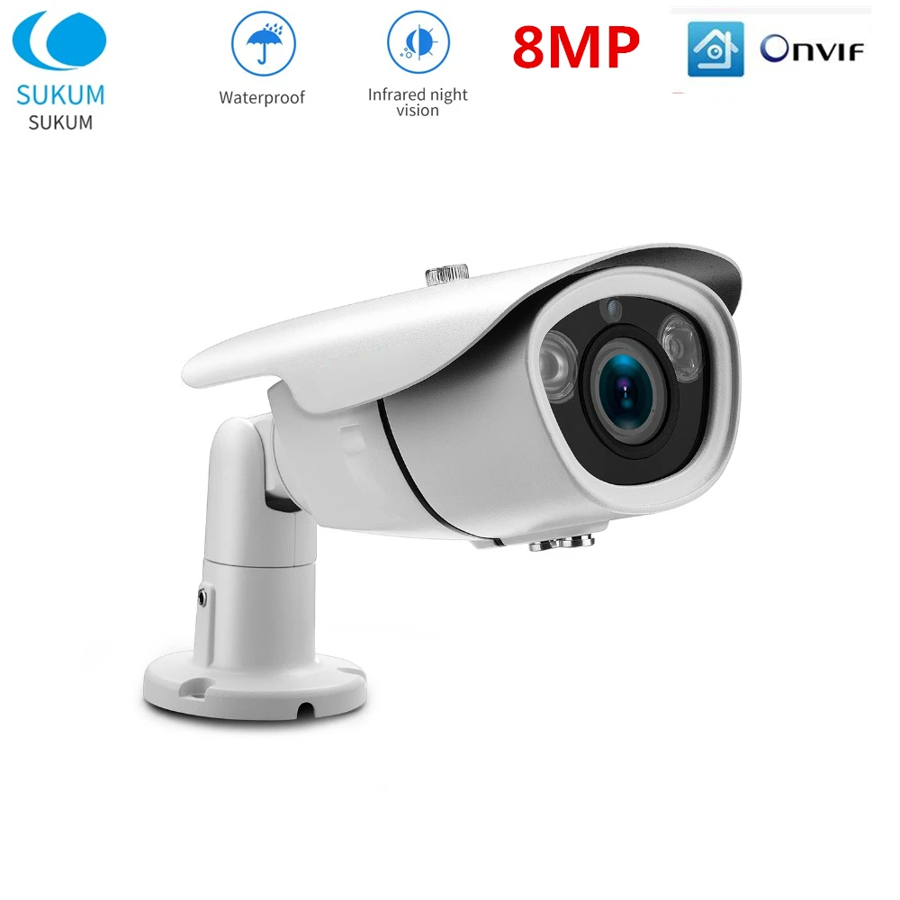 8MP 4K Security IP Camera POE Outdoor Waterproof Video Surveillance 2.8-12mm Manual Zoom ONVIF Night Vision CCTV Cameras
8MP 4K Security IP Camera POE Outdoor Waterproof Video Surveillance 2.8-12mm Manual Zoom ONVIF Night Vision CCTV Cameras