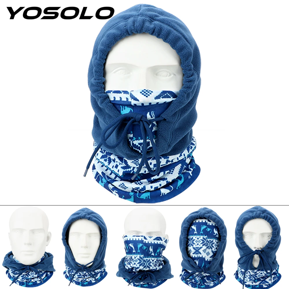 YOSOLO Warm Neck and Full Face Mask Fleece Motorcycle Face Mask Windproof Outdoor Sports Balaclava Hood for Bicycle Cycling
YOSOLO Warm Neck and Full Face Mask Fleece Motorcycle Face Mask Windproof Outdoor Sports Balaclava Hood for Bicycle Cycling
