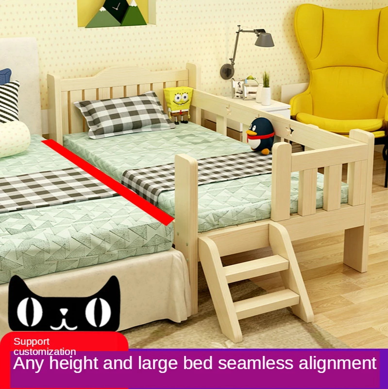 Children's Bed Boy Bed Separation Artifact with Fence Small Bedside Bed Princess Bed Widened Crib Splicing Big Bed
Children's Bed Boy Bed Separation Artifact with Fence Small Bedside Bed Princess Bed Widened Crib Splicing Big Bed