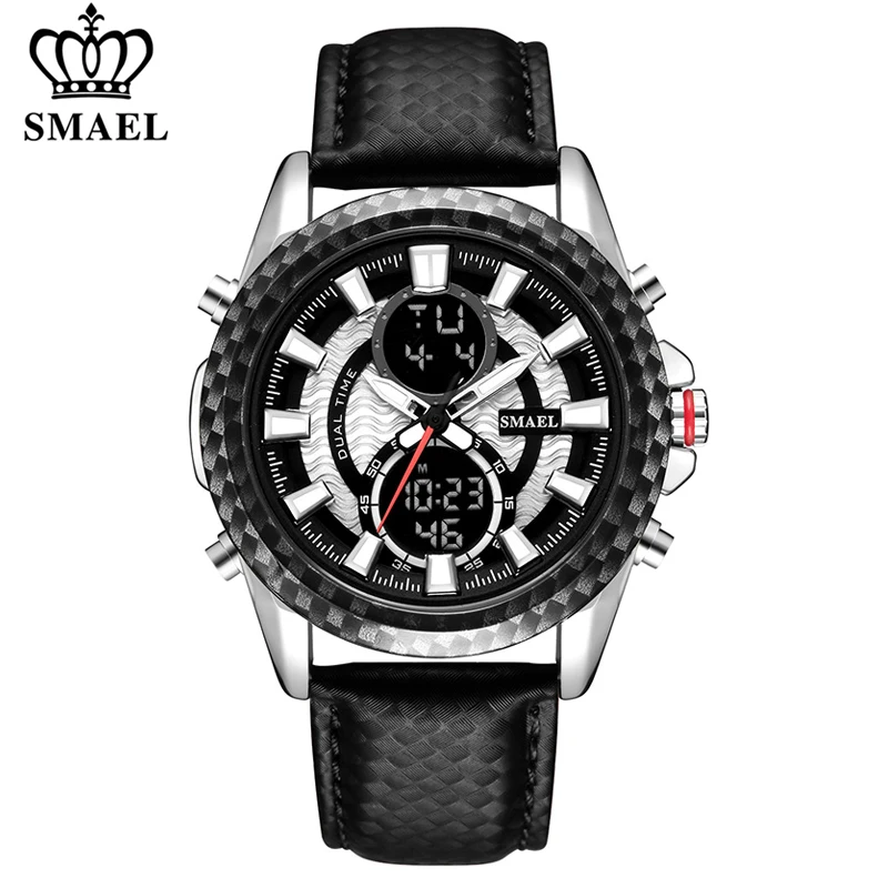 SMAEL Men Watch LED Digital Clock Waterproof Sport Quartz Wristwatch for Man Multifunction Military Watches Relogio Masculino
SMAEL Men Watch LED Digital Clock Waterproof Sport Quartz Wristwatch for Man Multifunction Military Watches Relogio Masculino