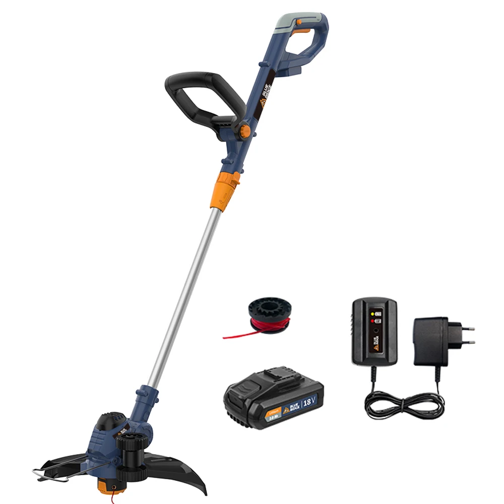 BLUERIDGE 18V cordless Grass Trimmer Lithium-ion String Trimmer BR8151 25cm cutting width 2.0ah Telescopic Shaft 3m Helix line
BLUERIDGE 18V cordless Grass Trimmer Lithium-ion String Trimmer BR8151 25cm cutting width 2.0ah Telescopic Shaft 3m Helix line