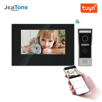 JeaTone 7 inch WIFI IP Video Door Phone Intercom Kit Door Bell Door Speaker Access Control System Touch Screen Motion Detection
JeaTone 7 inch WIFI IP Video Door Phone Intercom Kit Door Bell Door Speaker Access Control System Touch Screen Motion Detection