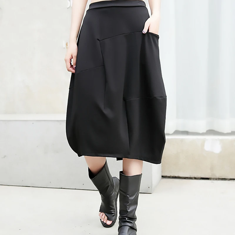 TVVOVVINHigh Elastic Waist Pocket Split Joint Irregular Half-body Skirt Black Women Fashion Tide New Spring Autumn 2019 F789
TVVOVVINHigh Elastic Waist Pocket Split Joint Irregular Half-body Skirt Black Women Fashion Tide New Spring Autumn 2019 F789
