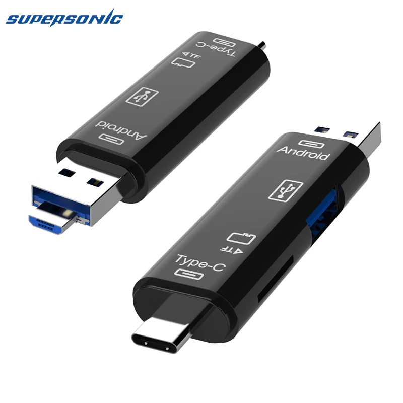 USB кардридер высокоскоростной SD TF Micro Type C адаптер флэш-памяти OTG для телефона