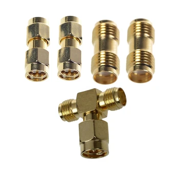 1x SMA Male to Two SMA Female Triple T RF Adapter & 2 Pcs SMA Male to SMA Male Plug+ 2 Pcs SMA Female to SMA Female
1x SMA Male to Two SMA Female Triple T RF Adapter & 2 Pcs SMA Male to SMA Male Plug+ 2 Pcs SMA Female to SMA Female