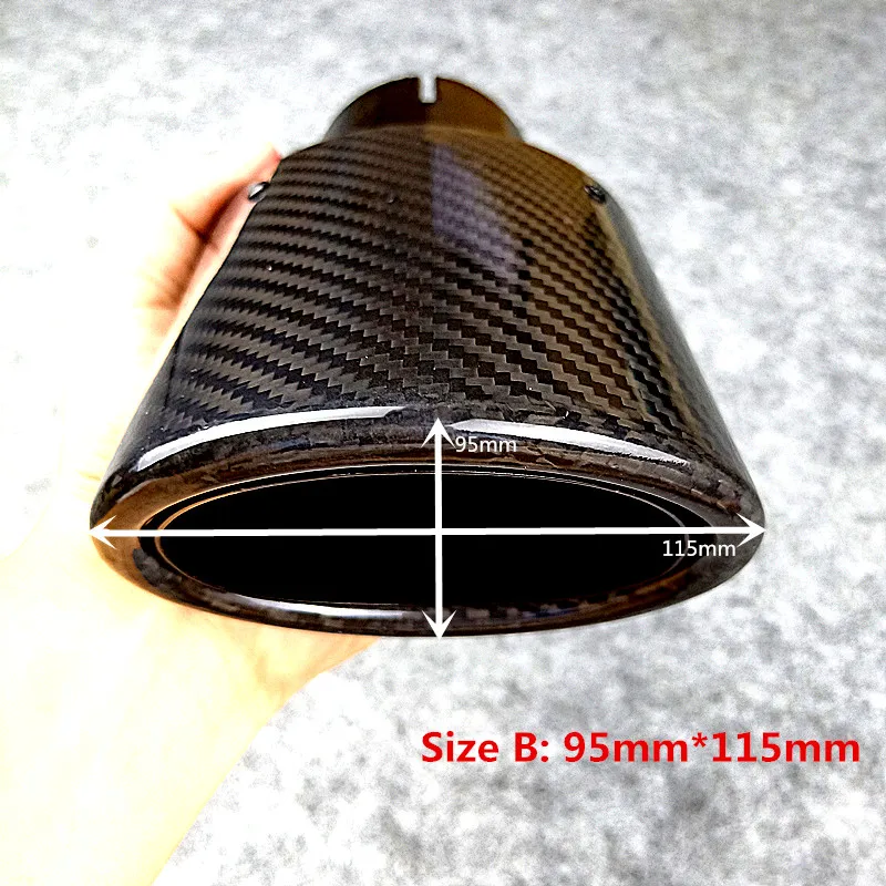 Car styling Oval Slanted Ak-ra-povic Exhaust Tip Glossy Carbon Fiber muffler Exhaust tip muffler pipe Tailpipe trims 
Car styling Oval Slanted Ak-ra-povic Exhaust Tip Glossy Carbon Fiber muffler Exhaust tip muffler pipe Tailpipe trims