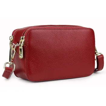 Female crossbody bag new leather small square bag fashion simple single shoulder mobile phone bag first layer cowhide
Female crossbody bag new leather small square bag fashion simple single shoulder mobile phone bag first layer cowhide