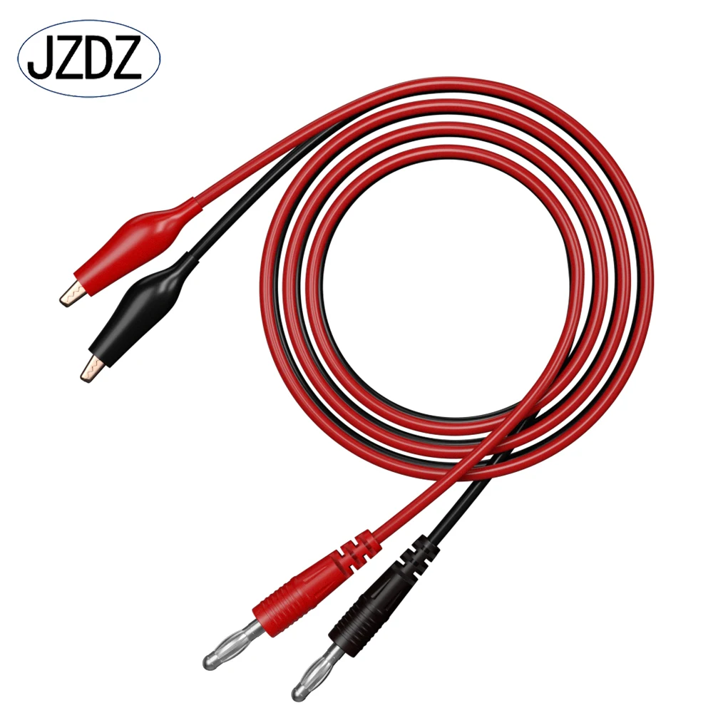 JZDZ 2pcs Multi-meter Test Leads Cable Line 100cm 4mm Banana Plug to Alligator Clip Electrical Jumper Wire J.70056A
JZDZ 2pcs Multi-meter Test Leads Cable Line 100cm 4mm Banana Plug to Alligator Clip Electrical Jumper Wire J.70056A