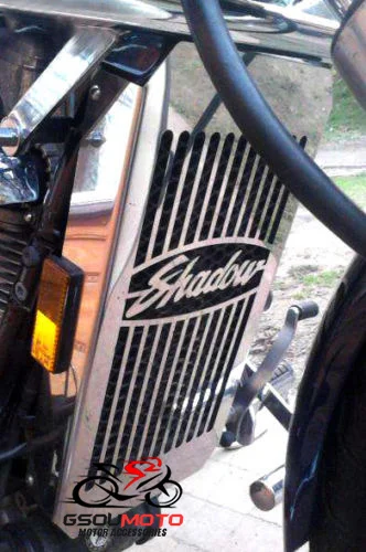 Защитная крышка радиатора из нержавеющей стали для мотоцикла Honda Shadow Aero VT400 VT750 2004