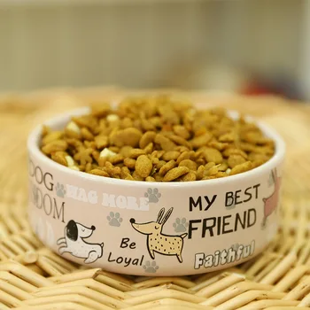 Lovely Pet Feeders English Cartoon Pattern High Quality Thick Non-slip Ceramics Bowls for Dogs and Cats Pet Supplies Accessories
Lovely Pet Feeders English Cartoon Pattern High Quality Thick Non-slip Ceramics Bowls for Dogs and Cats Pet Supplies Accessories