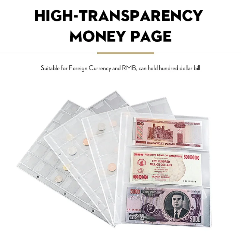 Collecting Money Organizer 42Pockets Coin Holder Sheet For Storage Collection Album Case Round Holder Available Coin Storage Bag
Collecting Money Organizer 42Pockets Coin Holder Sheet For Storage Collection Album Case Round Holder Available Coin Storage Bag