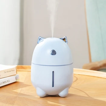 

230ML USB Air Diffuser Cute Pet Humidifier Mini Aroma Diffuser Mist Maker Fogger Car Purifier Atomizer With Night Light For Home